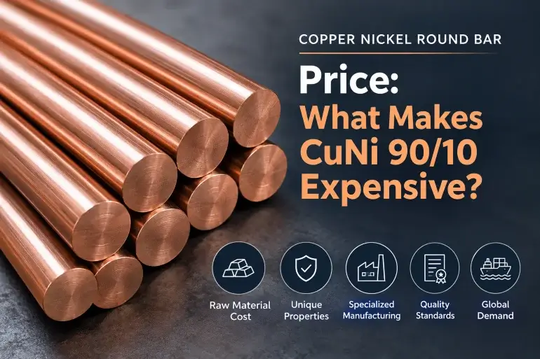 Copper nickel round bar price - what makes CuNi 90-10 expensive - Euro Steel Bars
