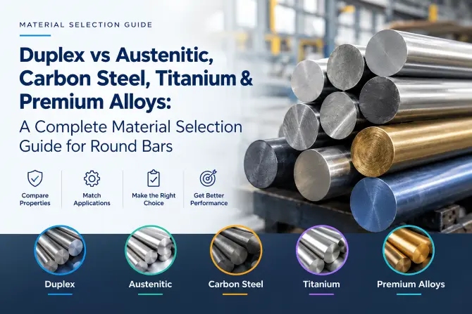 Duplex vs Austenitic, Carbon Steel, Titanium & Premium Alloys: A Complete Material Selection Guide for Round Bars - Euro Steel Bars