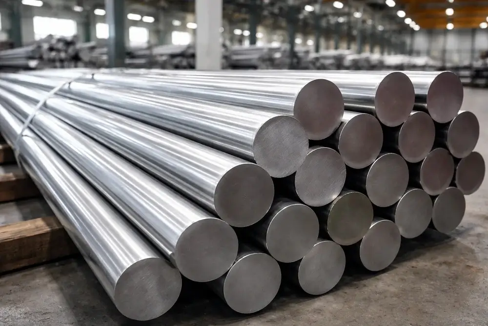 Stainless Steel 304H Round Bar Warehouse Image - Euro Steel Bars