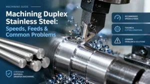 Machining Duplex Stainless Steel: Speeds, Feeds & Common Problems